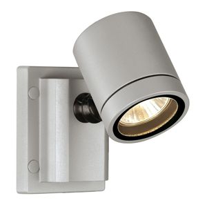 SLV NEW MYRA WALL LIGHT, silver grey, GU10, max. 50W, IP55